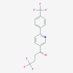 4,4,4-Trifluoro-1-[6-(4-trifluoromethyl-phenyl)-pyridin-3-yl]-butan-1-one