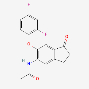 5-Acetylamino-6-(2,4-difluorophenoxy)-1-indanone