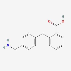 molecular formula C15H15NO2 B8357717 2-(4-Aminomethylbenzyl)benzoic acid 