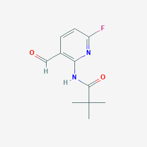 N-(6-Fluoro-3-formylpyridin-2-yl)pivalamide