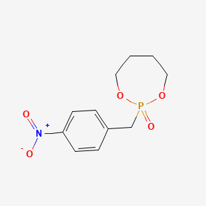 molecular formula C11H14NO5P B8357791 2-(4-Nitrobenzyl)-1,3,2-dioxaphosphepan-2-oxide 