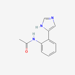 molecular formula C11H11N3O B8357847 N-(2-(1H-imidazol-4-yl)phenyl)acetamide 