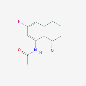 8-Acetylamino-6-fluoro-1-tetralone