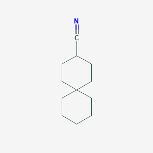 molecular formula C12H19N B8357868 Spiro[5.5]undecane-3-carbonitrile 