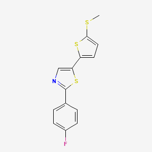 2-(4-Fluorophenyl)-5-(5-methylthiothien-2-yl)thiazole