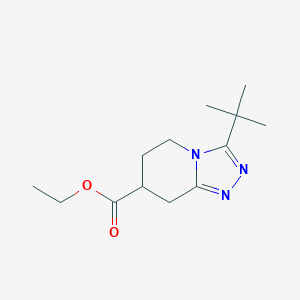 Ethyl 3-t-butyl-5,6,7,8-tetrahydro[1,2,4]triazolo[4,3-a]pyridine-7-carboxylate
