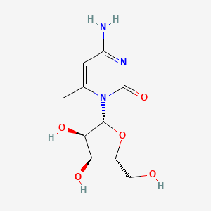 molecular formula C10H15N3O5 B8357913 6-Methyl cytidine 