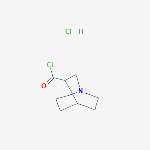 molecular formula C8H13Cl2NO B8357951 3-Quinuclidinecarbonyl chloride Hydrochloride 
