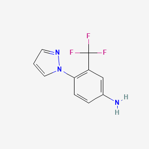 4-Pyrazol-1-yl-3-trifluoromethyl-phenylamine
