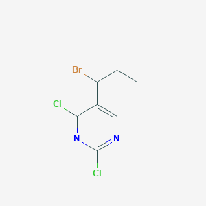(+/-)-5-(1-Bromo-2-methyl-propyl)-2,4-dichloro-pyrimidine