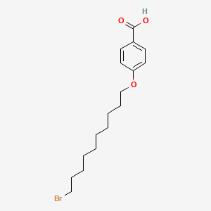 molecular formula C17H25BrO3 B8358019 4-(10-Bromodecyloxy)benzoic acid CAS No. 88931-97-9
