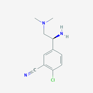 (S)-5-(1-Amino-2-(dimethylamino)ethyl)-2-chlorobenzonitrile