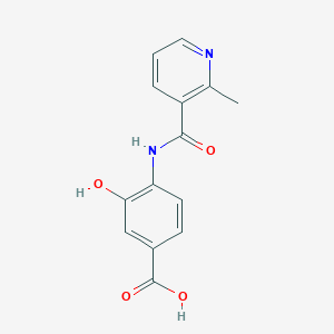 3-Hydroxy-4-[(2-methyl-pyridine-3-carbonyl)-amino]-benzoic acid