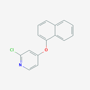 molecular formula C15H10ClNO B8358082 2-Chloro-4-(naphthalen-1-yloxy)pyridine 