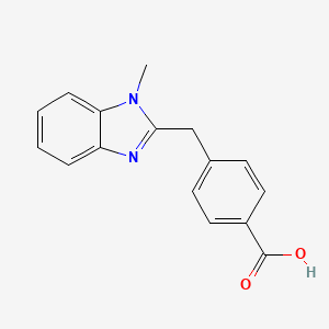 4-[(1-methyl-1H-benzoimidazol-2-yl)methyl]benzoic acid