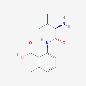molecular formula C13H18N2O3 B8358239 6-methyl-2-(D-valylamino)benzoic acid 