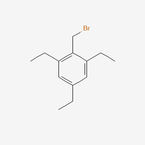 molecular formula C13H19Br B8358347 2,4,6-Triethylbenzyl bromide 