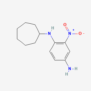 1-(n-Cycloheptylamino)-2-nitro-4-aminobenzene