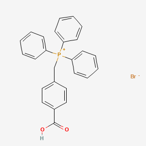 molecular formula C26H22BrO2P B8358393 (4-Carboxybenzyl)triphenylphosphonium bromide 