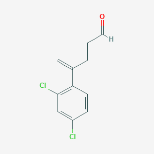 molecular formula C11H10Cl2O B8358411 4-(2,4-Dichlorophenyl)pent-4-enal 