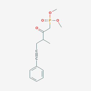 (+/-)-Dimethyl (3-methyl-2-oxo-6-phenylhex-5-yn-1-yl)phosphonate