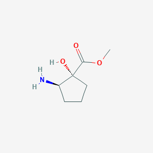methyl (1R,2R)-2-amino-1-hydroxycyclopentanecarboxylate