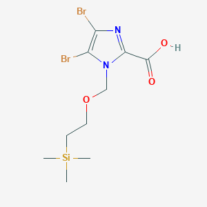 4,5-dibromo-1-(2-trimethylsilanyl-ethoxymethyl)-1H-imidazole-2-carboxylic acid