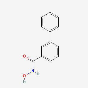 molecular formula C13H11NO2 B8358457 Biphenyl-3-carboxylic acid hydroxyamide 