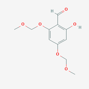 molecular formula C11H14O6 B8358504 2-Hydroxy-4,6-bis(methoxymethoxy)benzaldehyde 