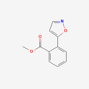 molecular formula C11H9NO3 B8358594 2-Isoxazol-5-yl-benzoic acid methyl ester 