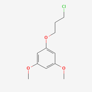 molecular formula C11H15ClO3 B8358611 1-(3-Chloropropoxy)-3,5-dimethoxybenzene 