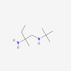 molecular formula C9H22N2 B8358643 1-Ethyl-1-methyl-2-t-butylaminoethylamin 