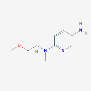 molecular formula C10H17N3O B8358674 2-N-(1-methoxypropan-2-yl)-2-N-methylpyridine-2,5-diamine 