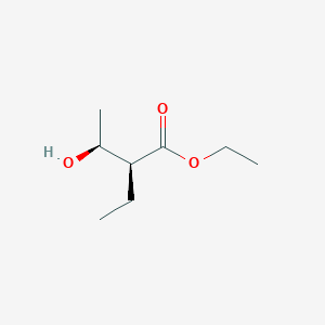 molecular formula C8H16O3 B8358684 (2S,3S)-2-Ethyl-3-hydroxybutyric acid ethyl ester 