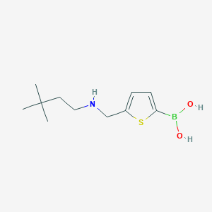 (5-{[(3,3-Dimethylbutyl)amino]methyl}-2-thienyl)boronic acid