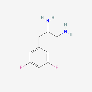molecular formula C9H12F2N2 B8358835 3-(3,5-Difluorophenyl)propane-1,2-diamine 