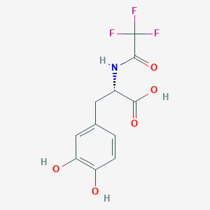 molecular formula C11H10F3NO5 B8358836 N-trifluoroacetyl-L-DOPA 