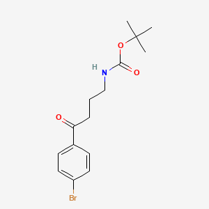 molecular formula C15H20BrNO3 B8358856 tert-Butyl 4-(4-bromophenyl)-4-oxobutylcarbamate 