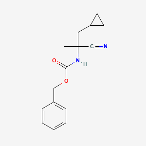 (1-Cyano-2-cyclopropyl-1-methyl-ethyl)-carbamic acid benzyl ester
