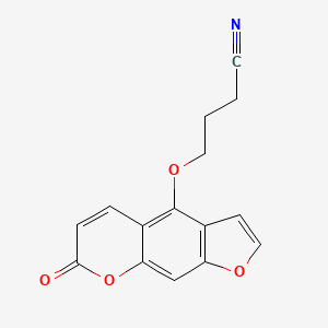 molecular formula C15H11NO4 B8358921 4-(3-Cyanopropoxy)-7H-furo[3,2-g][1]benzopyran-7-on 
