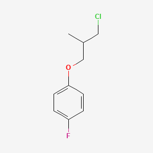 molecular formula C10H12ClFO B8358940 1-(3-Chloro-2-methylpropoxy)-4-fluorobenzene 