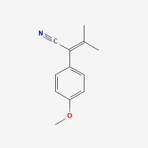 molecular formula C12H13NO B8359000 2-(4-Methoxyphenyl)-3-methyl-2-butenenitrile 