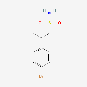 2-(4-Bromophenyl)propane-1-sulfonamide