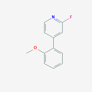 molecular formula C12H10FNO B8359018 2-Fluoro-4-(2-methoxyphenyl)pyridine CAS No. 1395493-37-4