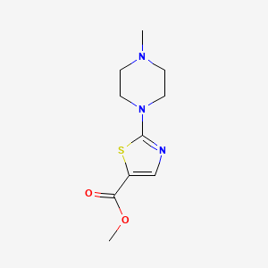 molecular formula C10H15N3O2S B8359035 2-(4-Methyl-piperazin-1-yl)-thiazole-5-carboxylic acid methyl ester 