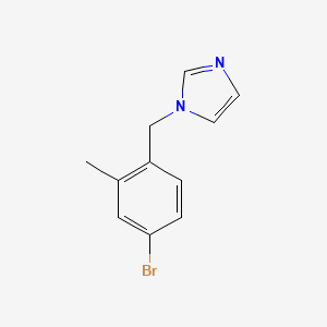 molecular formula C11H11BrN2 B8359037 1-(4-Bromo-2-methyl-benzyl)-1H-imidazole 