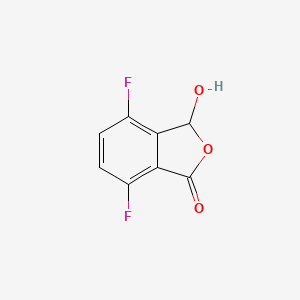 molecular formula C8H4F2O3 B8359049 4,7-Difluoro-3-hydroxy-1(3H)-isobenzofuranone 