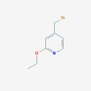 molecular formula C8H10BrNO B8359050 2-Ethoxy-4-(bromomethyl)pyridine 