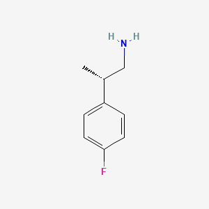 molecular formula C9H12FN B8359113 (2S)-2-(4-Fluorophenyl)propan-1-amine 