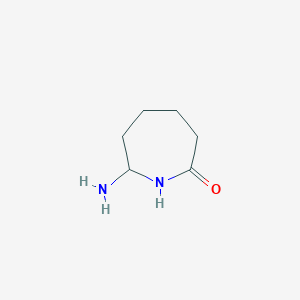 molecular formula C6H12N2O B8359126 epsilon-Aminocaprolactam 